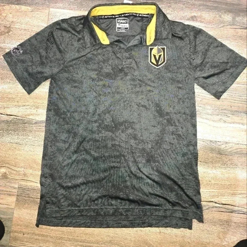 Vegas Golden Knights Fanatics NHL Pro Authentics Short Sleeve Shirt Men's Size M